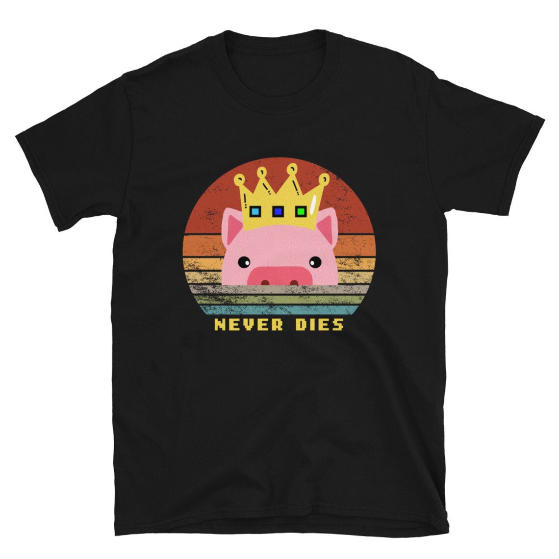 Technoblade never dies Shirt - Retro style technoblade shirt - Technoblade merch - Short-Sleeve Unisex T-Shirt - Image 2