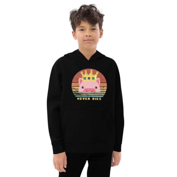 Technoblade never dies Kids hoodie - Retro style Technoblade Kids hoodie - Technoblade Kids hoodie - Kids fleece hoodie - Image 4