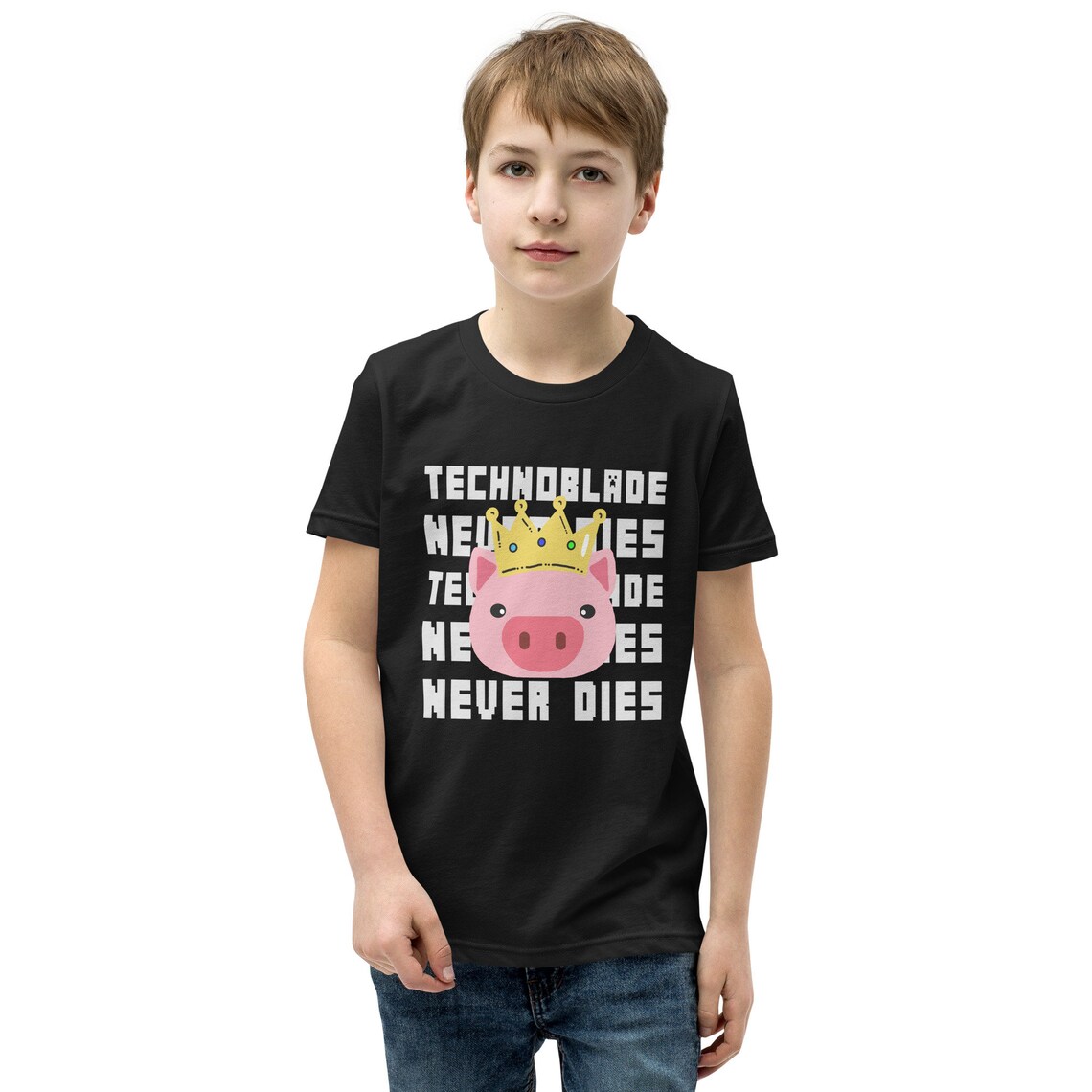 Technoblade Youth Shirt – Dream SMP Merch for Kids - Image 3