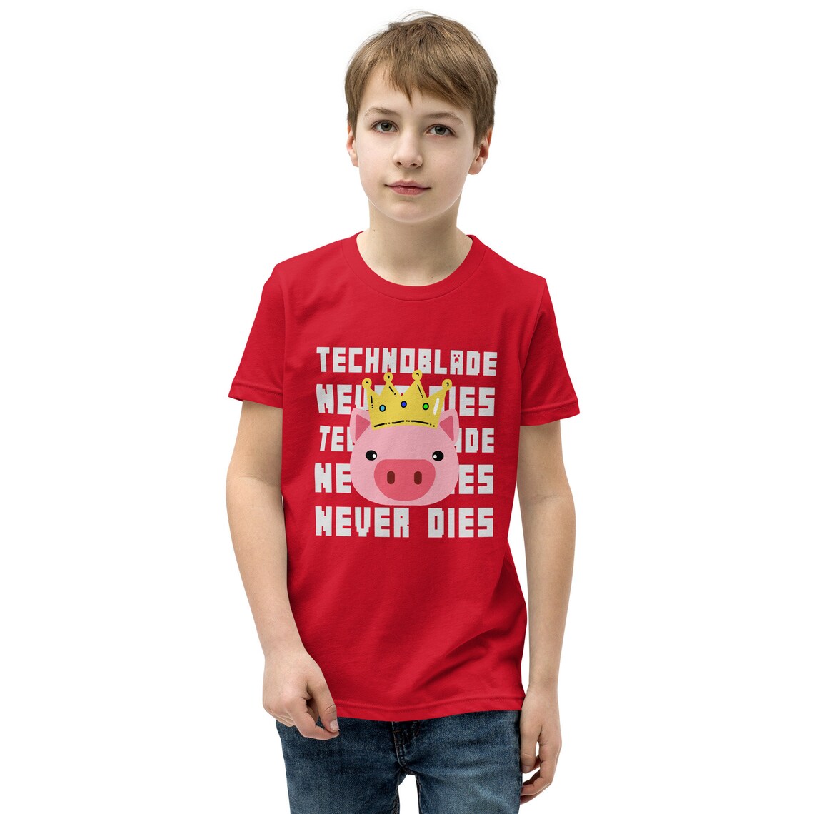 Technoblade Youth Shirt – Dream SMP Merch for Kids - Image 2