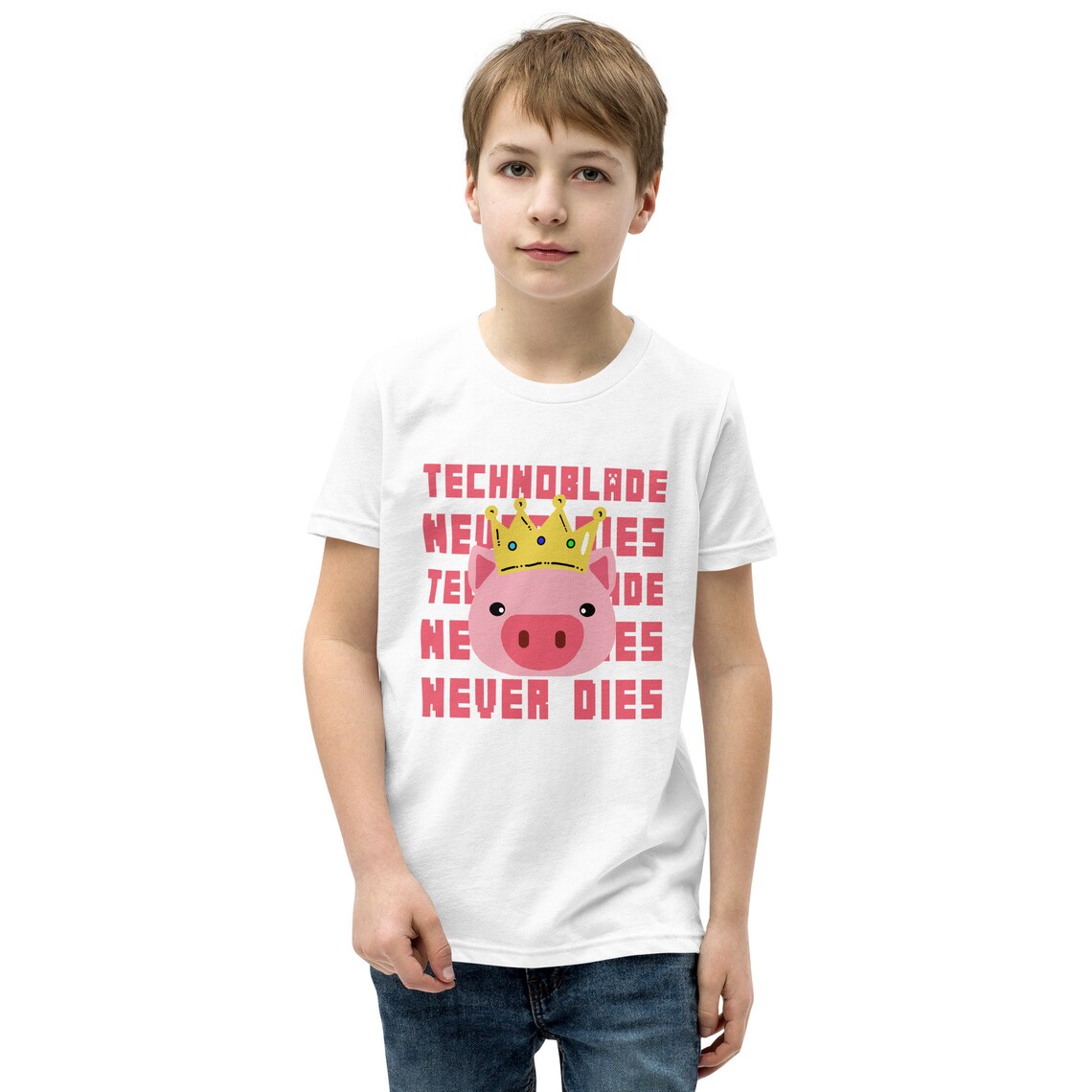 Technoblade Youth Shirt – Dream SMP Merch for Kids - Image 4
