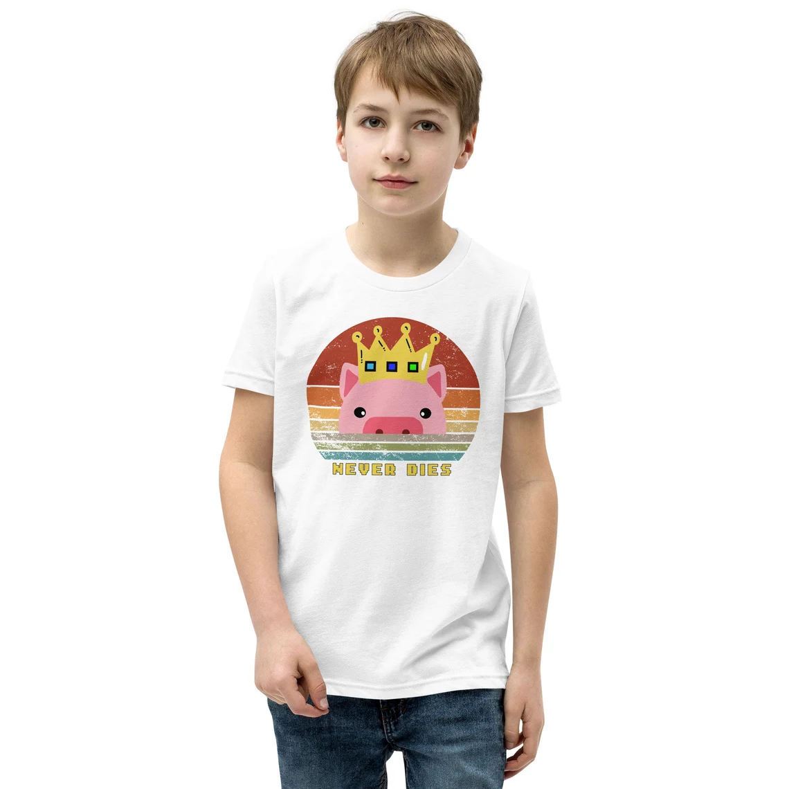 Technoblade Youth Shirt – Retro Dream SMP Tee for Kids - Image 6