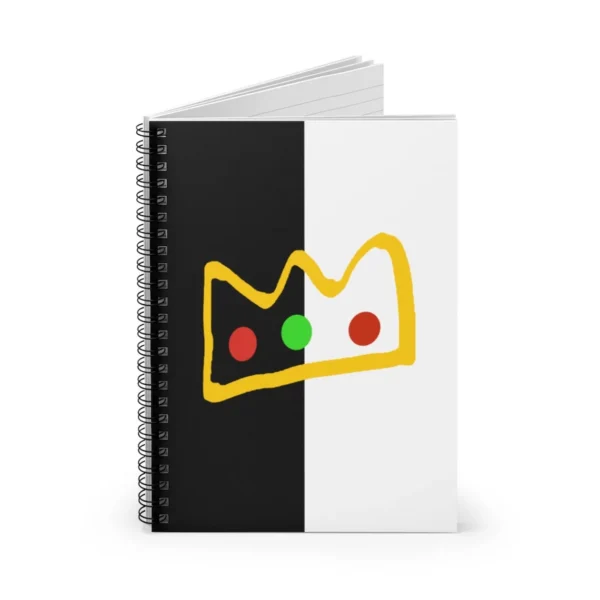 Ranboo Spiral Notebook – Dream SMP Crown Design