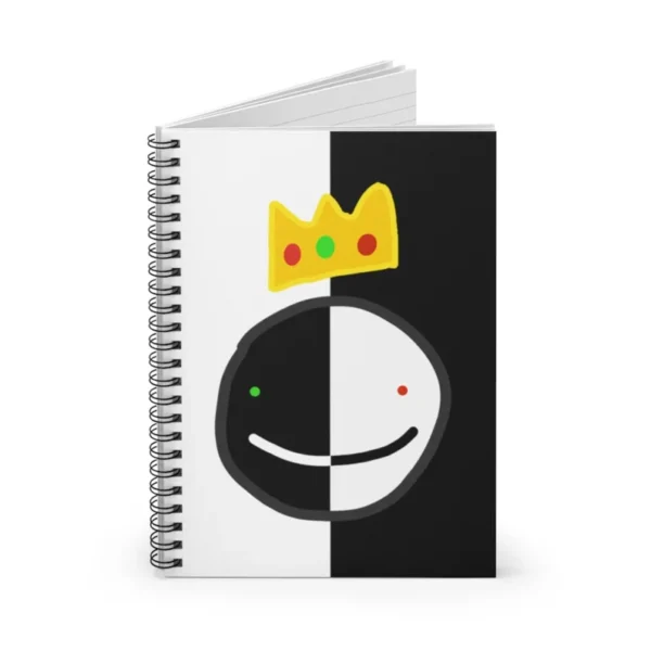 Ranboo Spiral Notebook – Dream SMP Crown Design - Image 6