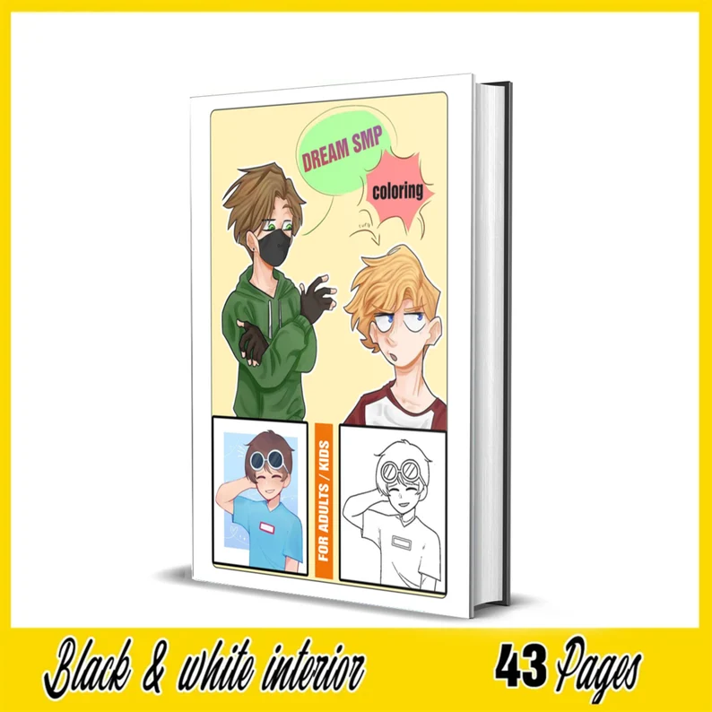Dream smp coloring book: MCYT Coloring Book - Image 9