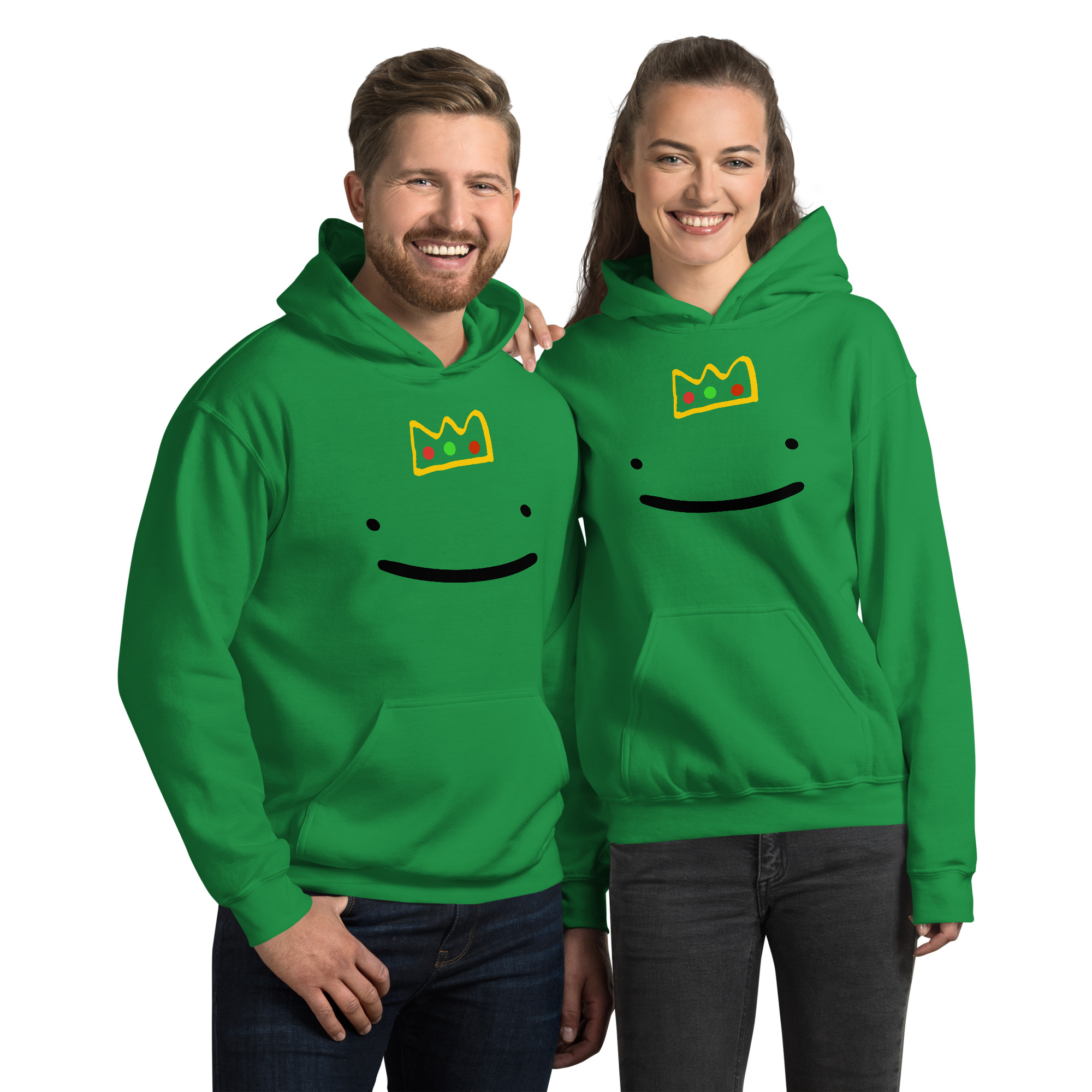 Crown dream smile hoodie - Dream smp hoodie - Dream smile smp - Dream smile fleece pullover hoodie - Unisex fleece hoodie - Image 3