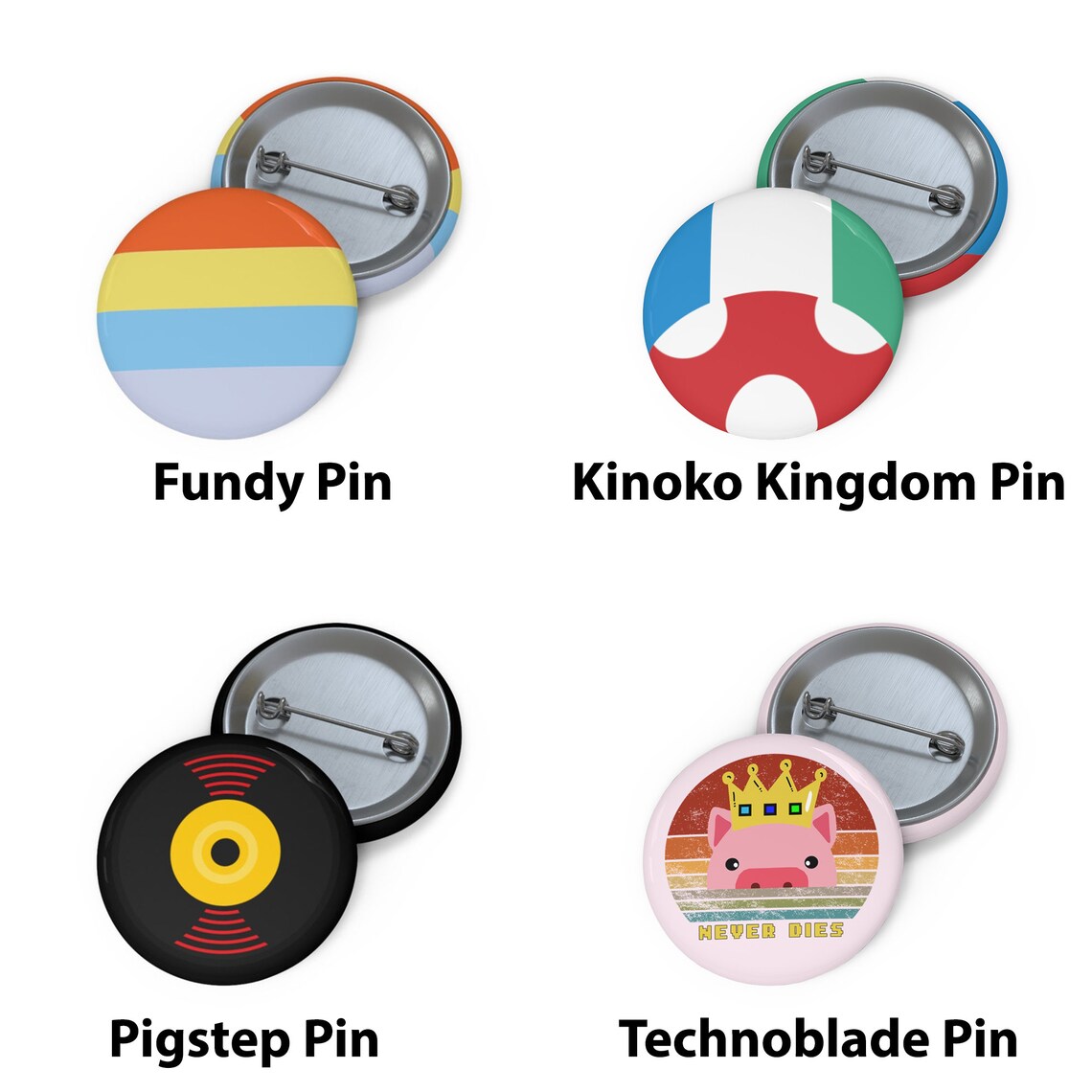 Dream SMP Pin Buttons - Dream Smp Flag Pin - Ranboo's Crown Pin - Dream SMP Team - Image 10