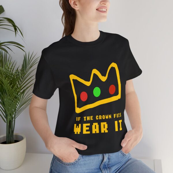 Ranboo Tshirt – If the Crown Fits Wear It – Dream SMP Merch – Crown Shirt – Unisex Gamer Tee - Image 3
