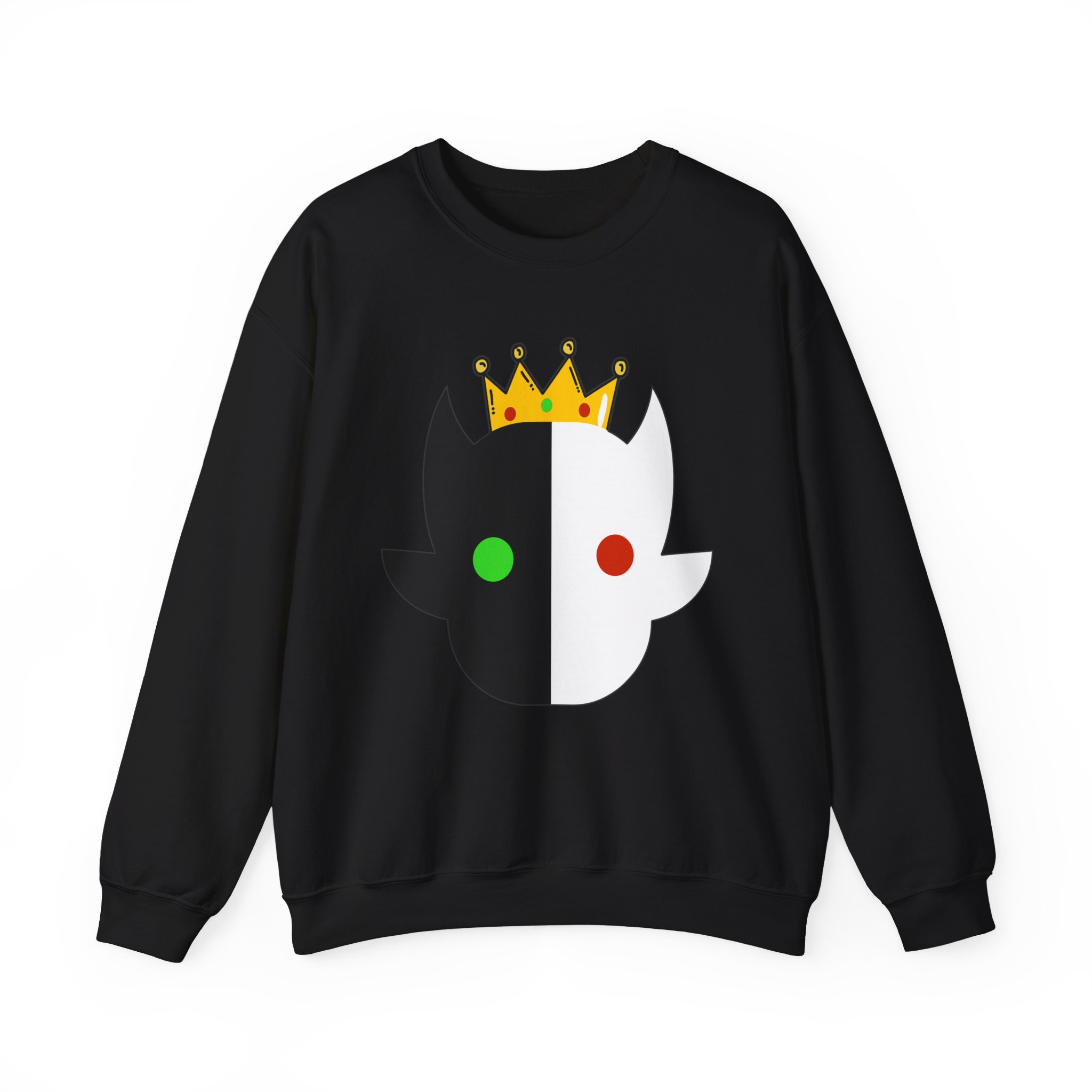 Aesthetic Crown Face Sweatshirt– Crown Sweatshirt– Cute Gaming Sweatshirt – Perfect Gift for Gamers – Unisex Sweatshirt