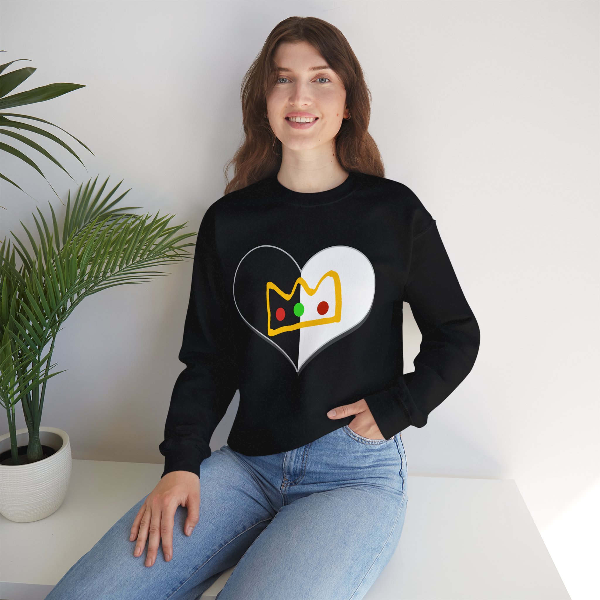 My Beloved Crown Gamer Sweatshirt – Aesthetic Smile Sweatshirt – Cute Gaming Sweatshirt – Gift for Gamers – Unisex Sweatshirt - Image 2