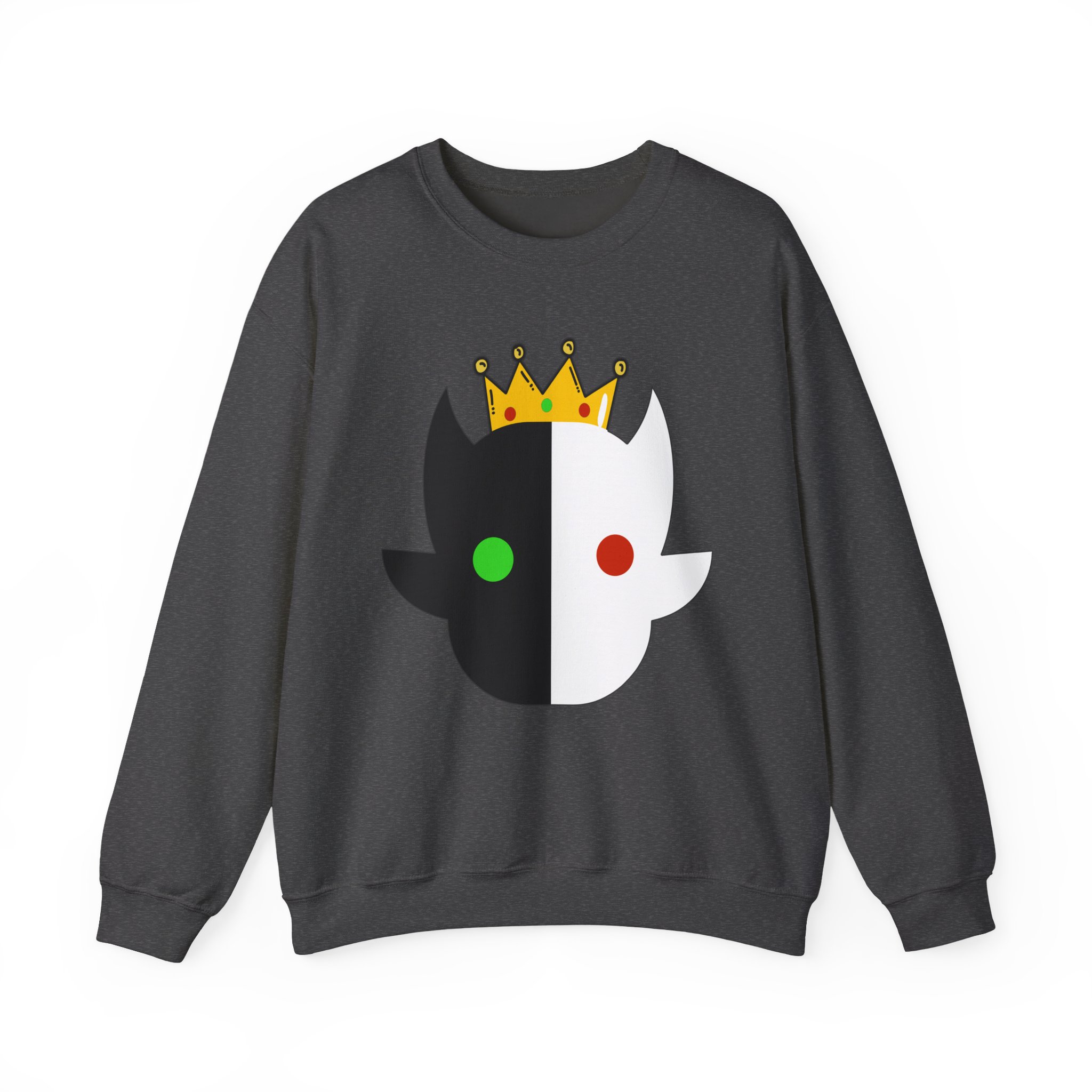 Aesthetic Crown Face Sweatshirt– Crown Sweatshirt– Cute Gaming Sweatshirt – Perfect Gift for Gamers – Unisex Sweatshirt - Image 2