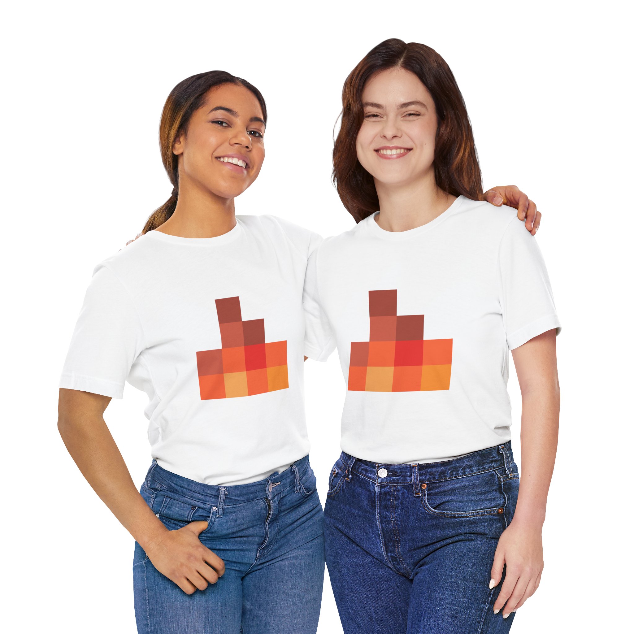 Fire Gamer Shirt – Inspired Pixel Tee – Cool Gaming Shirt – Gift for Gamers – Unisex T-Shirt - Image 3