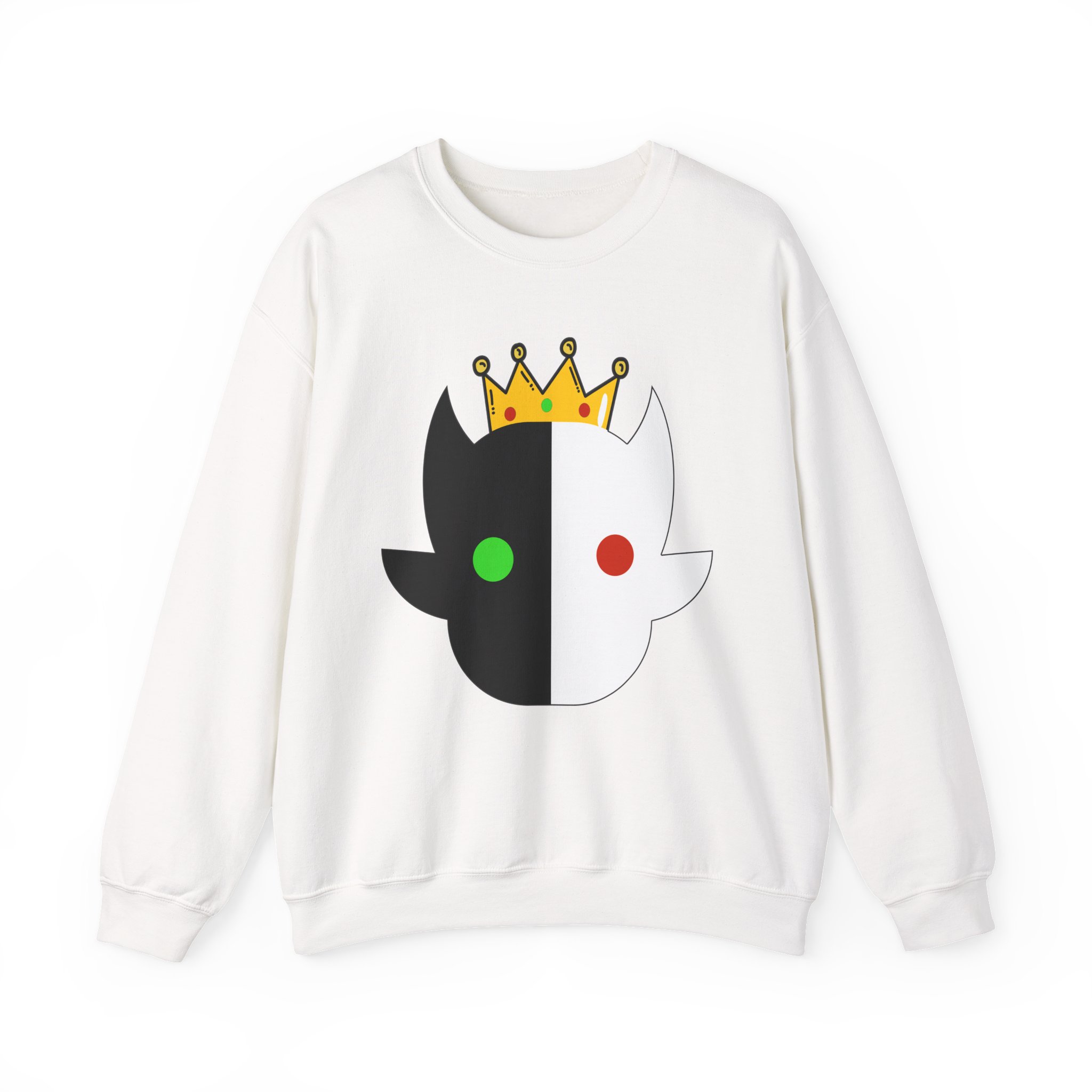Aesthetic Crown Face Sweatshirt– Crown Sweatshirt– Cute Gaming Sweatshirt – Perfect Gift for Gamers – Unisex Sweatshirt - Image 4
