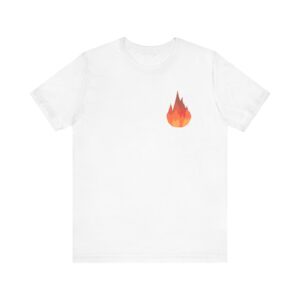 Small Fire Gamer Shirt – Pixel Gaming Tee – Cool Gamer Gift  – Unisex T-Shirt