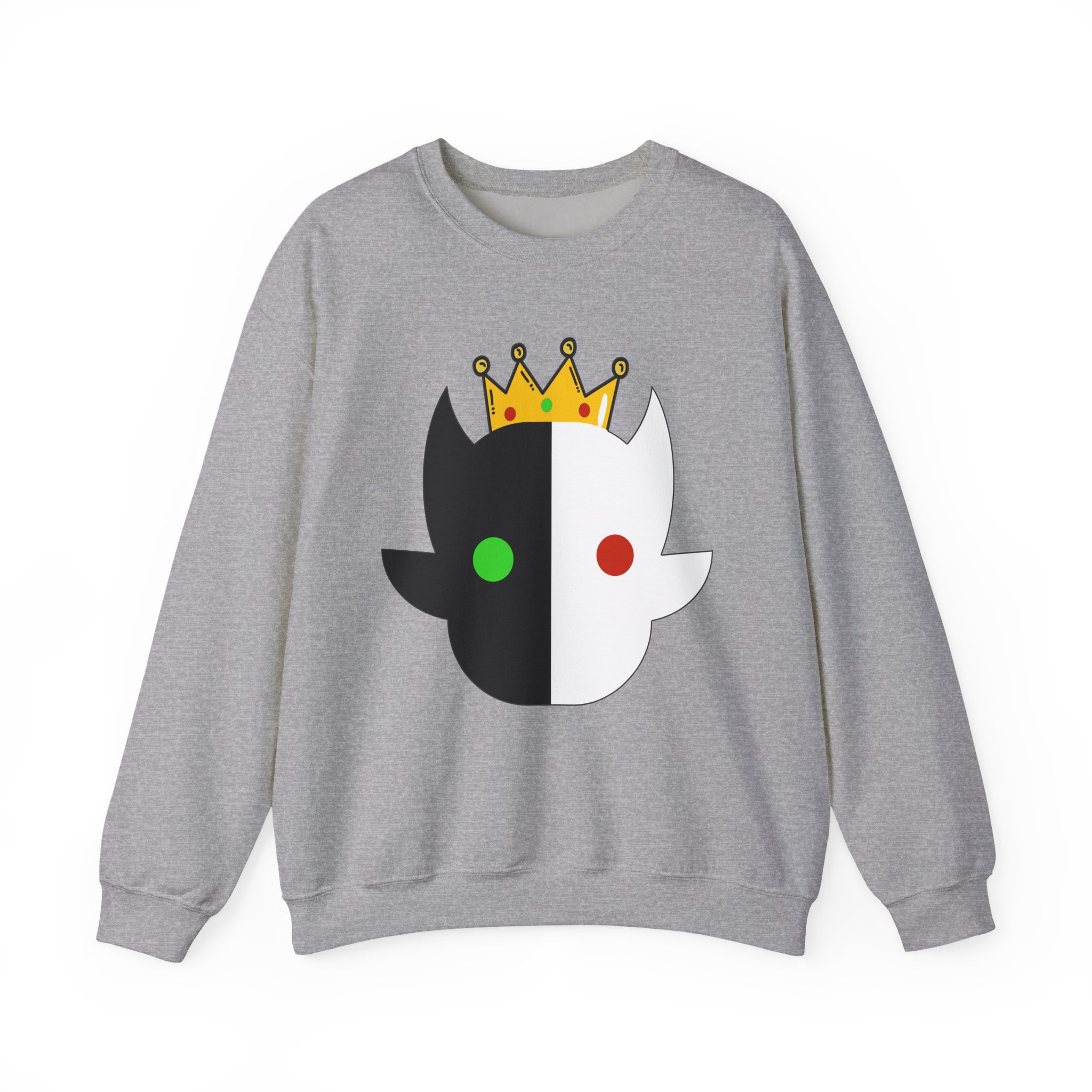 Aesthetic Crown Face Sweatshirt– Crown Sweatshirt– Cute Gaming Sweatshirt – Perfect Gift for Gamers – Unisex Sweatshirt - Image 3