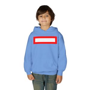 Red white 404 error Youth Hooded Sweatshirt - GNF Youth Sweatshirt - Gnf 404 Sweatshirt - Youth Heavy Blend Hooded Sweatshirt